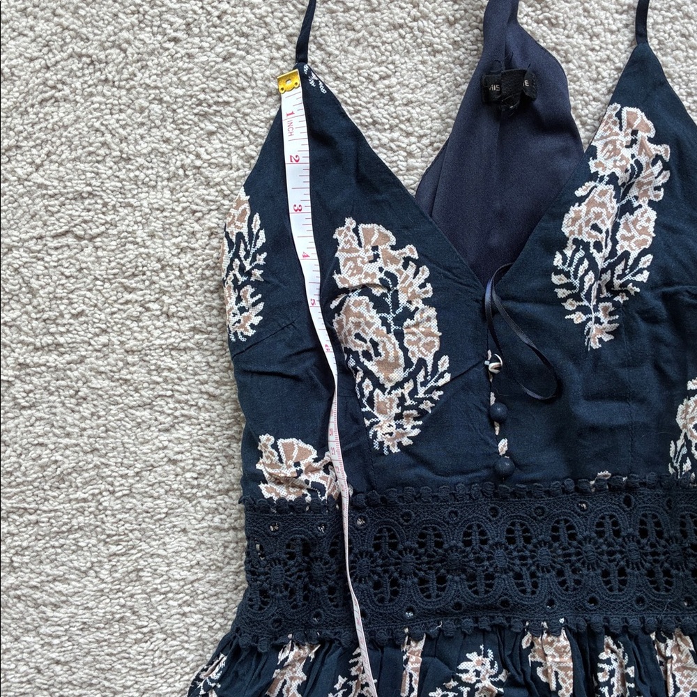 Miss Avenue Blue and White Spaghetti Strap Sundress - Picture 5 of 7